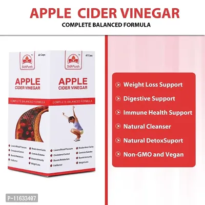 SidhPursh Apple Cider Vinegar Capsules for Weight loss | Weight Loss Capsules for Men  Women | Better Digestion - 60 Capsules-thumb3