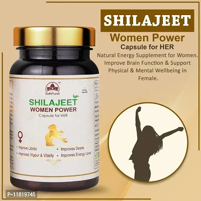 Shilajit sex power capsules for Women | Improves desire for sex | Stamina Strength  Power | 30 Capsules-thumb4