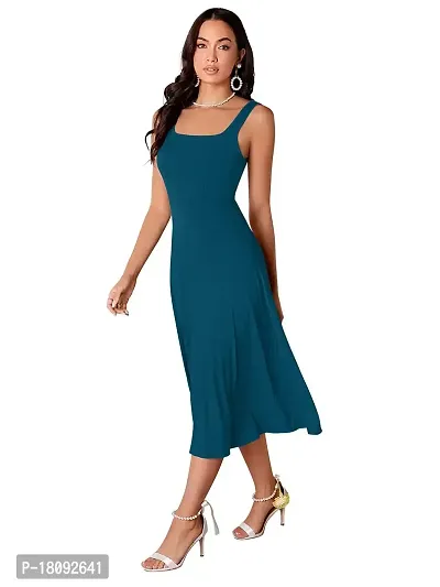 TESSAVEGAS, Women's  Girl's MIDI Maxi Sleeveless Dress-thumb3