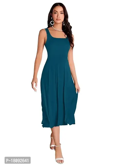 TESSAVEGAS, Women's  Girl's MIDI Maxi Sleeveless Dress-thumb2