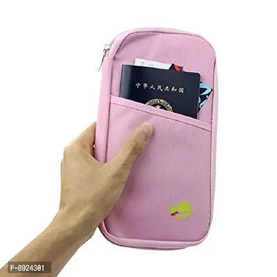 Fashionable Multi-Functional Passport Holder, Passport Wallet, Credit Card ID Document Organizer Holder Bag, Travel Wallet Envelope Flip Cover Case Pouch for Men  Women-thumb0