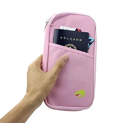 Fashionable Multi-Functional Passport Holder, Passport Wallet, Credit Card ID Document Organizer Holder Bag, Travel Wallet Envelope Flip Cover Case Pouch for Men  Women