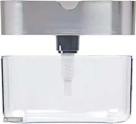 2 in 1 Soap Dispenser for Dishwasher Liquid Holder , Liquid Dispenser Through Pump ( Multi-Color) with Sponge-thumb3