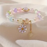 Rhinestone Bracelets Colorful Jewelry Daisy Flower Multi Beads-thumb4