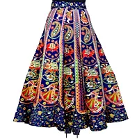 Stylish Cotton Printed Multicoloured Skirts For Women-thumb1