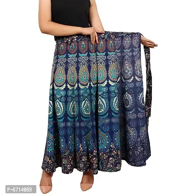 Stylish Cotton Printed Multicoloured Skirts For Women-thumb3