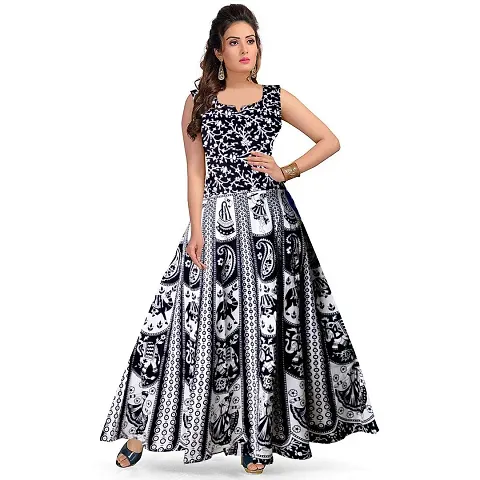 Cotton Printed Long Dresses