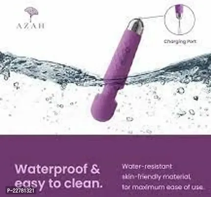 Personal Electric Body Massager 20+ Vibration Modes, Rechargeable, Handheld, Cordless, Waterproof, for Women and Men, Flexible Head for Targeted Compression (Multi) (purple)-thumb0