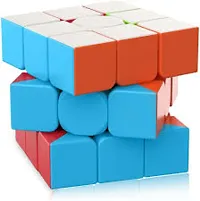 Rubik Cubes 3x3 High Speed Sticker Less Magic Puzzle Cube Game Toy (3x3)-thumb3