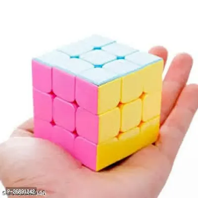 Rubik Cubes 3x3 High Speed Sticker Less Magic Puzzle Cube Game Toy (3x3)-thumb2