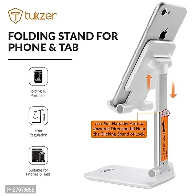 Cell Phone Stand, Haau Angle Height Adjustable Mobile Phone Holder, Table Stand, Foldable Mobile Phone Stand, Mobile Stand for Table for Study-thumb4