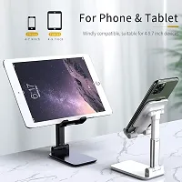 Cell Phone Stand, Adjustable Cell Phone Stand, Foldable Portable Desktop Stand, Phone Holder Stand for Desk Sturdy Aluminum Metal Stand-thumb1