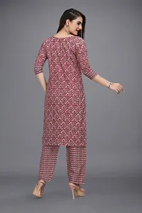 Women's Cotton Straight Kurti, Casual Office Formal Round Neck Kurti for Women-thumb3