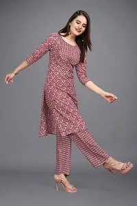 Women's Cotton Straight Kurti, Casual Office Formal Round Neck Kurti for Women-thumb1