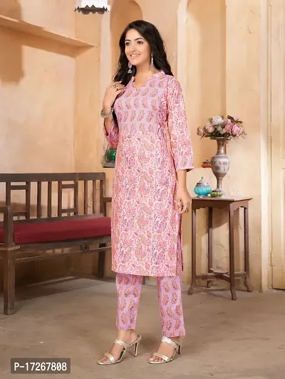 Fancy Cotton Kurta Set For Women-thumb4