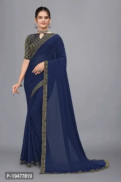 Fancy Georgette Saree with Blouse Piece for Women