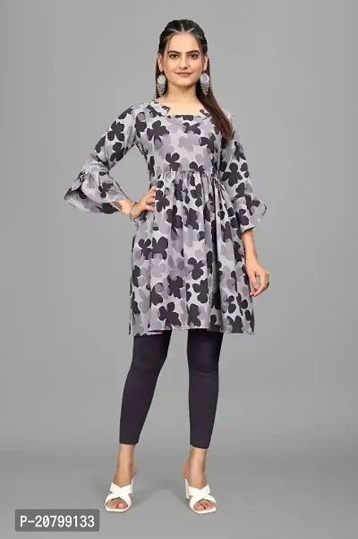 Fancy Crepe Kurti for Women-thumb0