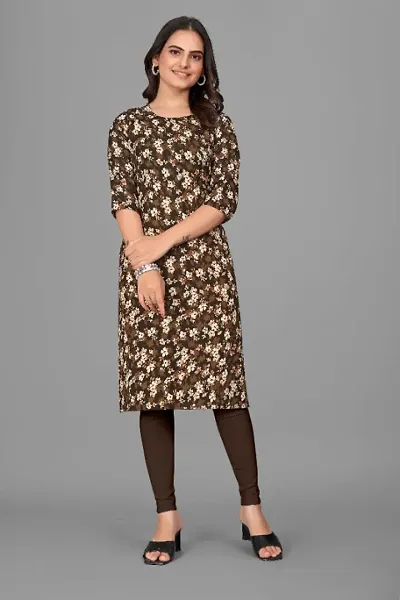 Stylish Crepe Printed Exclusive Designer Kurta