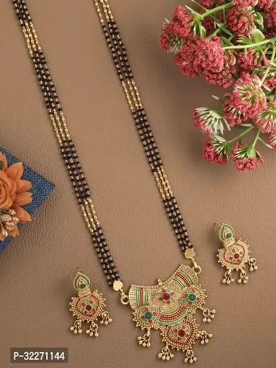 Elegant Gold Plated Mangalsutra Set