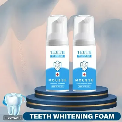 Teeth Whitening Foam Toothpaste Mousse with Fluoride Deeply Clean Gums Remove Stains-60ml-thumb0