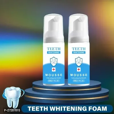 Teeth Whitening Foam Toothpaste Mousse with Fluoride Deeply Clean Gums Remove Stains-60ml-thumb0