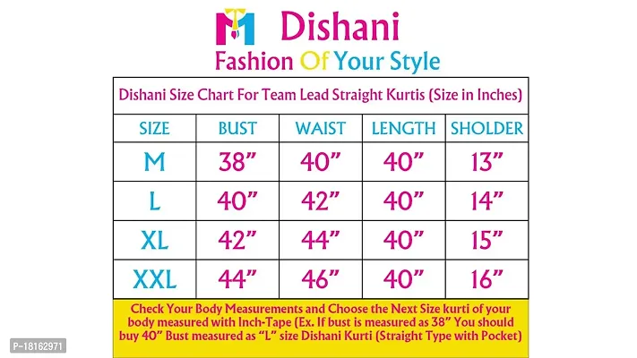 Dishani Cotton Kurtis for Women with Pocket, 3/4th Sleevs  Knee Length, Fine Prints Pure Cotton | Stylish  Trendy Straight Kurtis -(Multicolor, DFI_TL_625_P)-thumb3