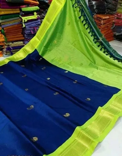 Alluring Art Silk Saree with Blouse piece 