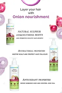 Mamaearth Anti Hair Fall Spa Range Hair Care Set: Onion Shampoo 250 Ml , Onion Conditioner 250 Ml and Onion Hair Oil 150 Ml-thumb1