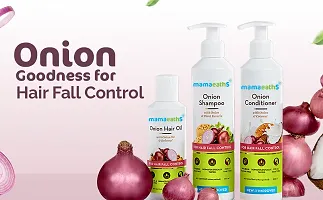 Mamaearth Anti Hair Fall Spa Range Hair Care Set: Onion Shampoo 250 Ml , Onion Conditioner 250 Ml and Onion Hair Oil 150 Ml-thumb2