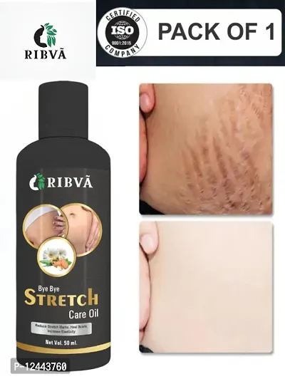 RIBVA present Stretch Marks Removal Oil - Natural Heal Pregnancy, Hip, Legs, Mark oil 50 ml pack of 1