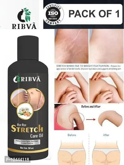 RIBVA present Stretch Marks Removal Oil - Natural Heal Pregnancy, Hip, Legs, Mark oil 50 ml pack of 1-thumb0