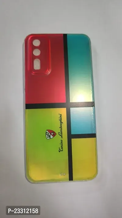 Mobile Back Cover For Vivo Y20 Multicoloured Plastic