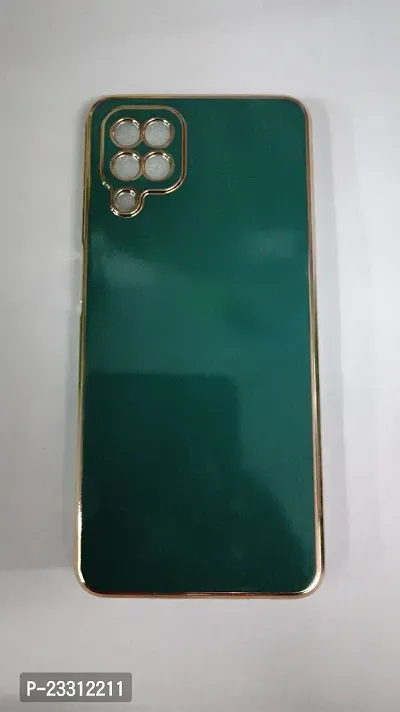 Mobile Back Cover For Samsung M12/A12 Green Plastic