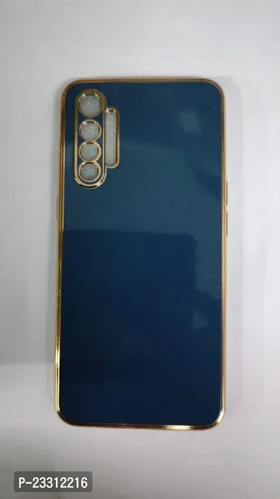 Mobile Back Cover For Realme XT Blue Plastic
