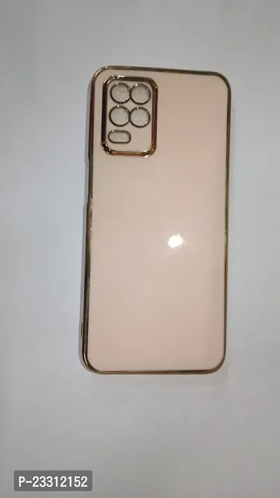 Mobile Back Cover For Realme 8 5G Pink Plastic