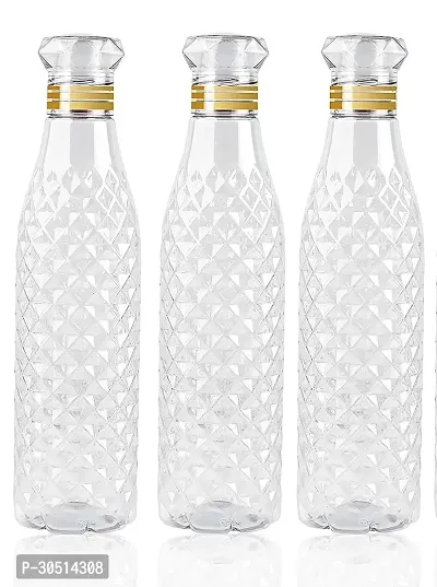 Crystal Diamond Plastic Water Bottle For Fridge Pack Of 3-thumb0