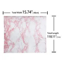 Waterproof Rose Pink Marble Contact Paper Pack Of 2-thumb3