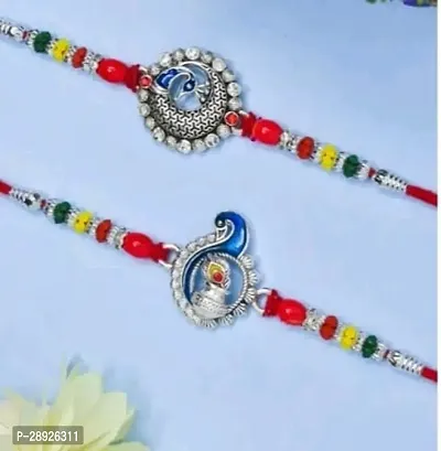 Stylish Multicoloured Rakhi Pack Of 2