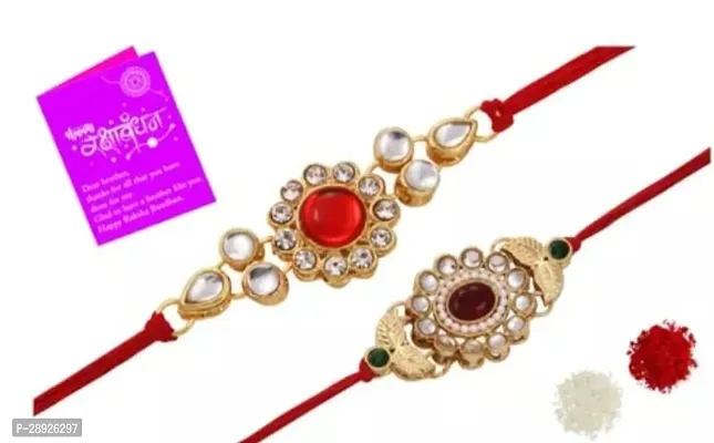 Stylish Multicoloured Rakhi Pack Of 2