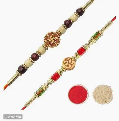 Stylish Multicoloured Rakhi Pack Of 2-thumb0