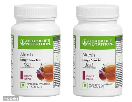 HERBALIFE Afresh Energy Drink Mix Kashmiri Kahwa pack of 2 (80g)-thumb0