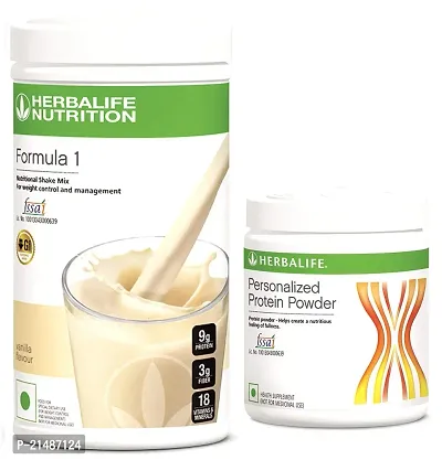 Herbalife Formula 1 Vanilla Shake 3 Protein Powder (500 g)+Protein Powder 200g (Vanilla)-thumb0