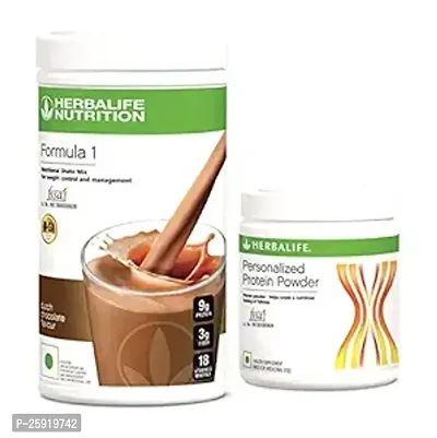 Herbalife Formula 1 Chocolate Shake 3 Protein Powder (500 g)+Protein Powder 200g (Chocolate) Brand: Herbalife-thumb0