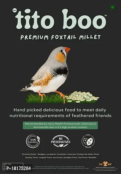 Tito Boo Premium Foxtail Millet (Kangni) Bird Food-thumb0