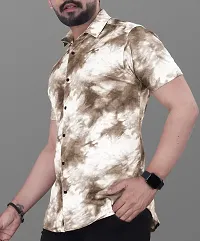 Reliable Multicoloured Lyocell Printed Short Sleeves Casual Shirts For Men-thumb2