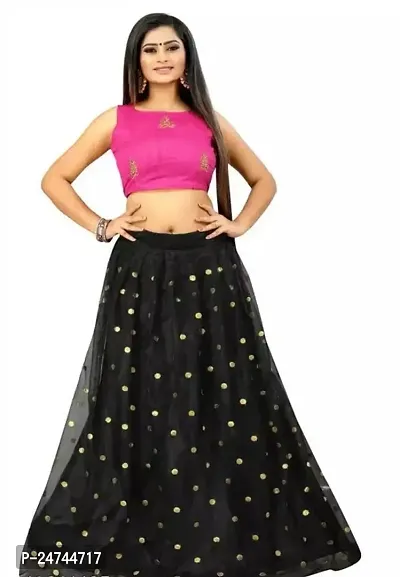 Stylish Multicoloured Net  Lehenga Choli Set For Women