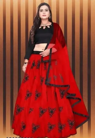 Stylish Satin Lehenga Choli Set For Women