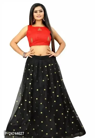 Stylish Multicoloured Net  Lehenga Choli Set For Women-thumb0