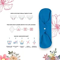 Large Cloth Sanitary Pad Red/Skyblue For Women Pack Of 2-thumb3