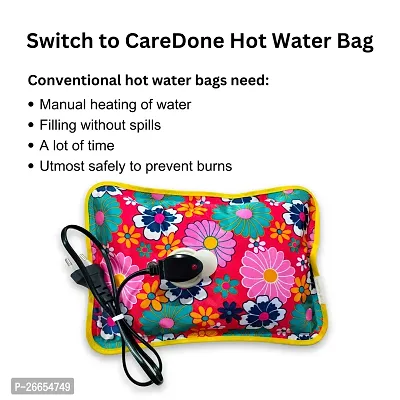 Caredone Hot water Bag| Heating Pouch for Pain relief| Heating Bag Electric(Multicolors)